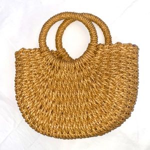 Mini Woven Purse with Attachable Strap